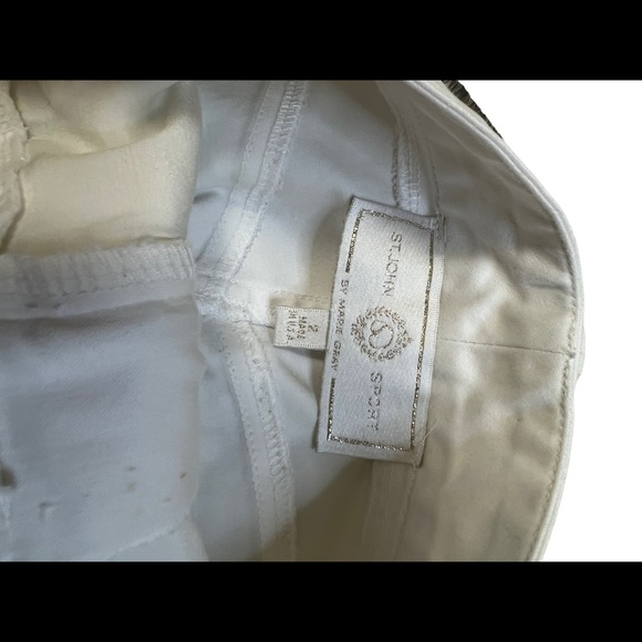 St John sport bundle jeans in rich raspberry and white sz 2 bundle both for 1 - Picture 10 of 11